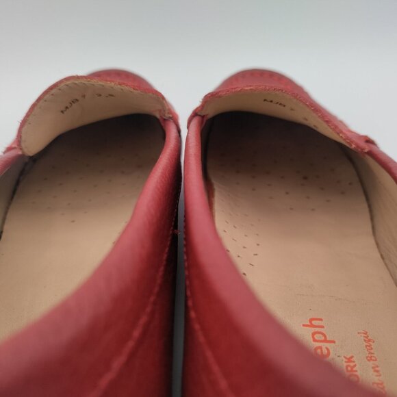 Marc Joseph Loafers Women's 5 EU 35 Slip On Red Leather Comfort Flats Career - Picture 8 of 15